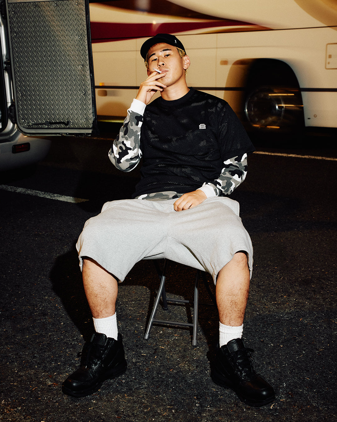 SMALL OG CREW NECK MESH TEE