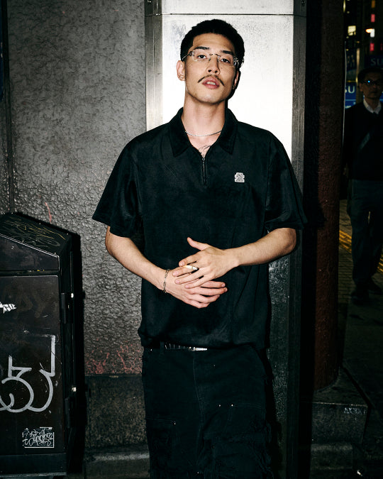 SMALL OG VELOUR PULLOVER S/S SHIRT