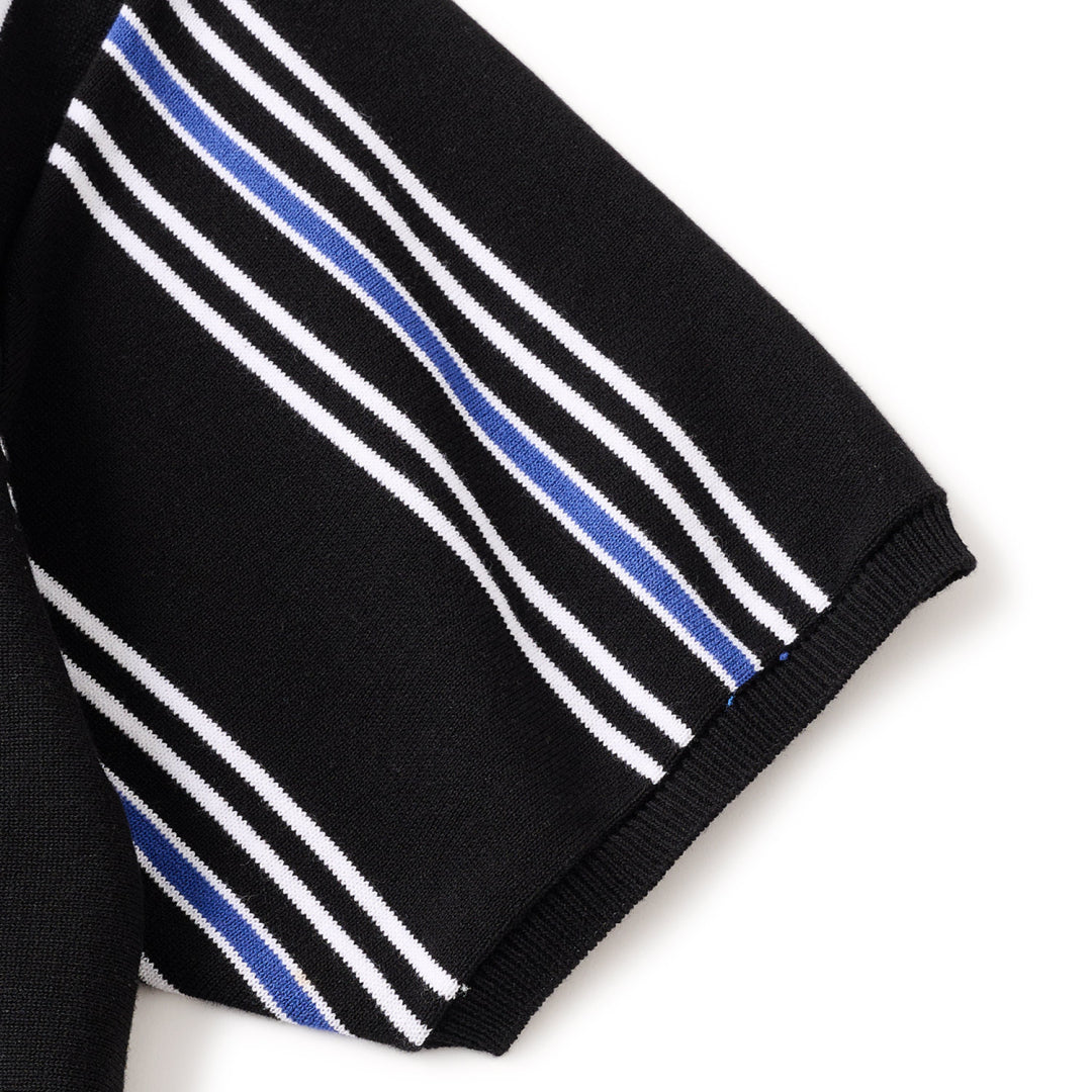 STRIPE KNIT POLO
