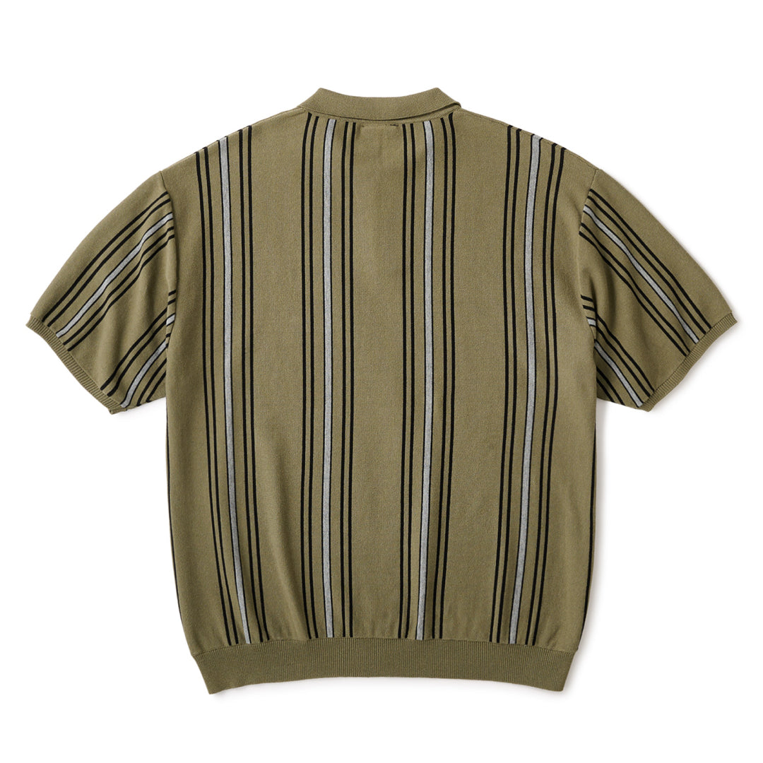 STRIPE KNIT POLO