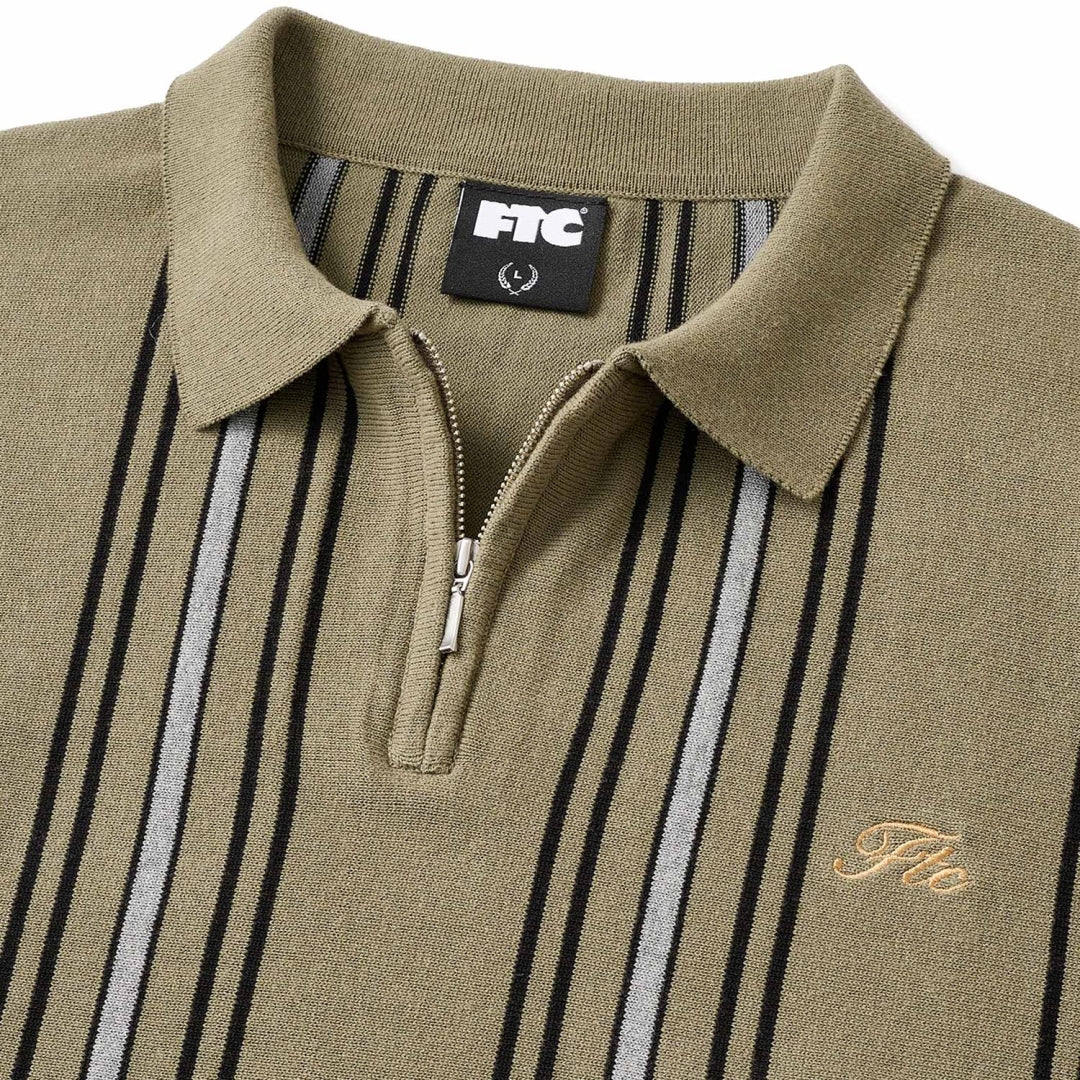 STRIPE KNIT POLO