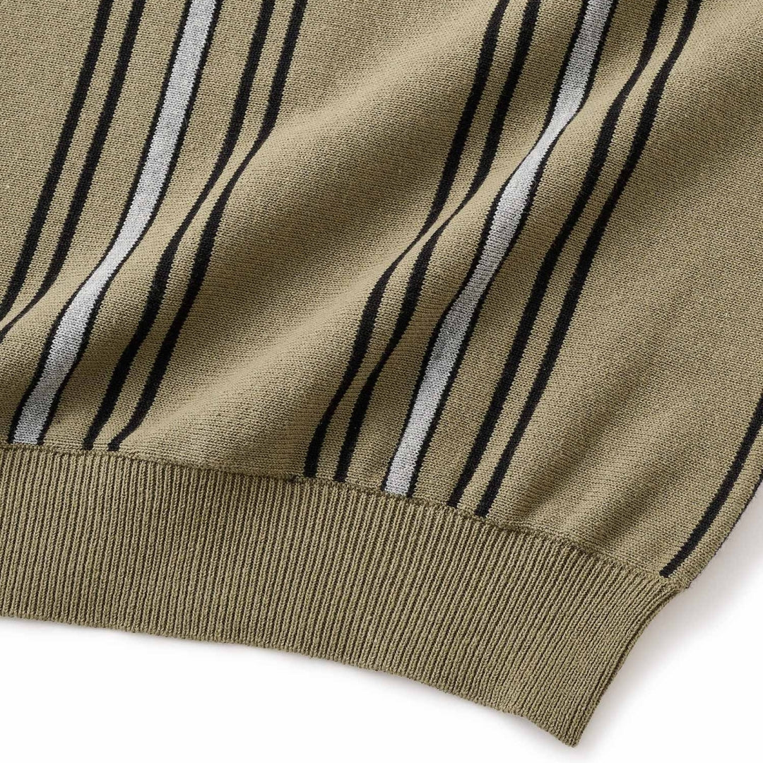 STRIPE KNIT POLO