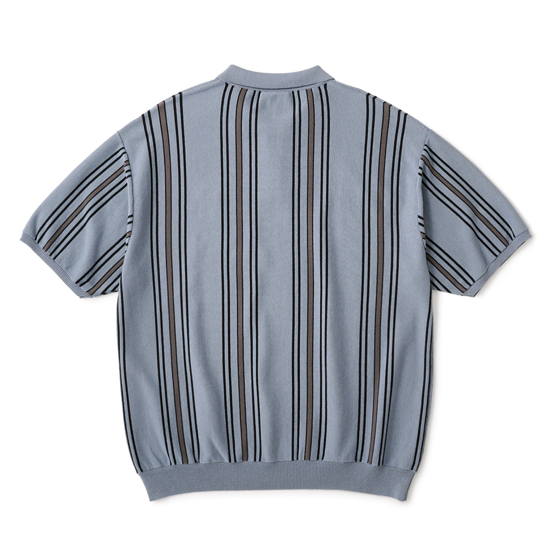STRIPE KNIT POLO
