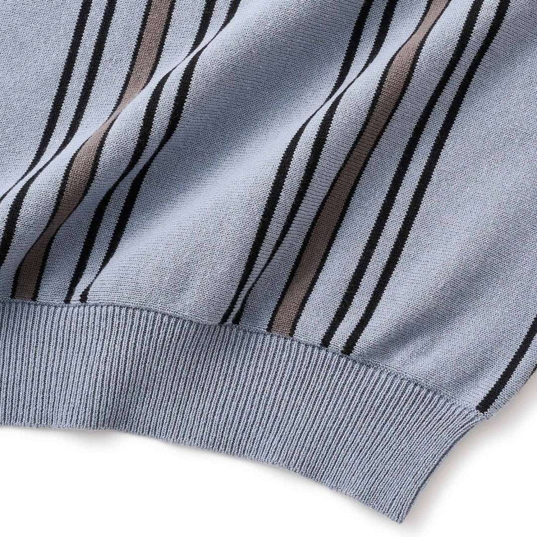 STRIPE KNIT POLO