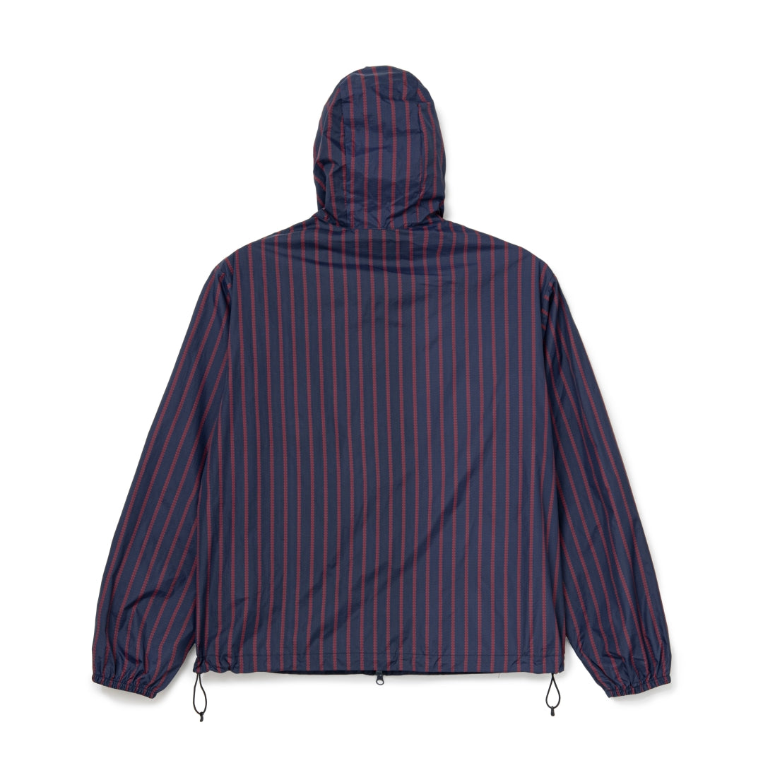 Stripe Nylon Hooded Jacket