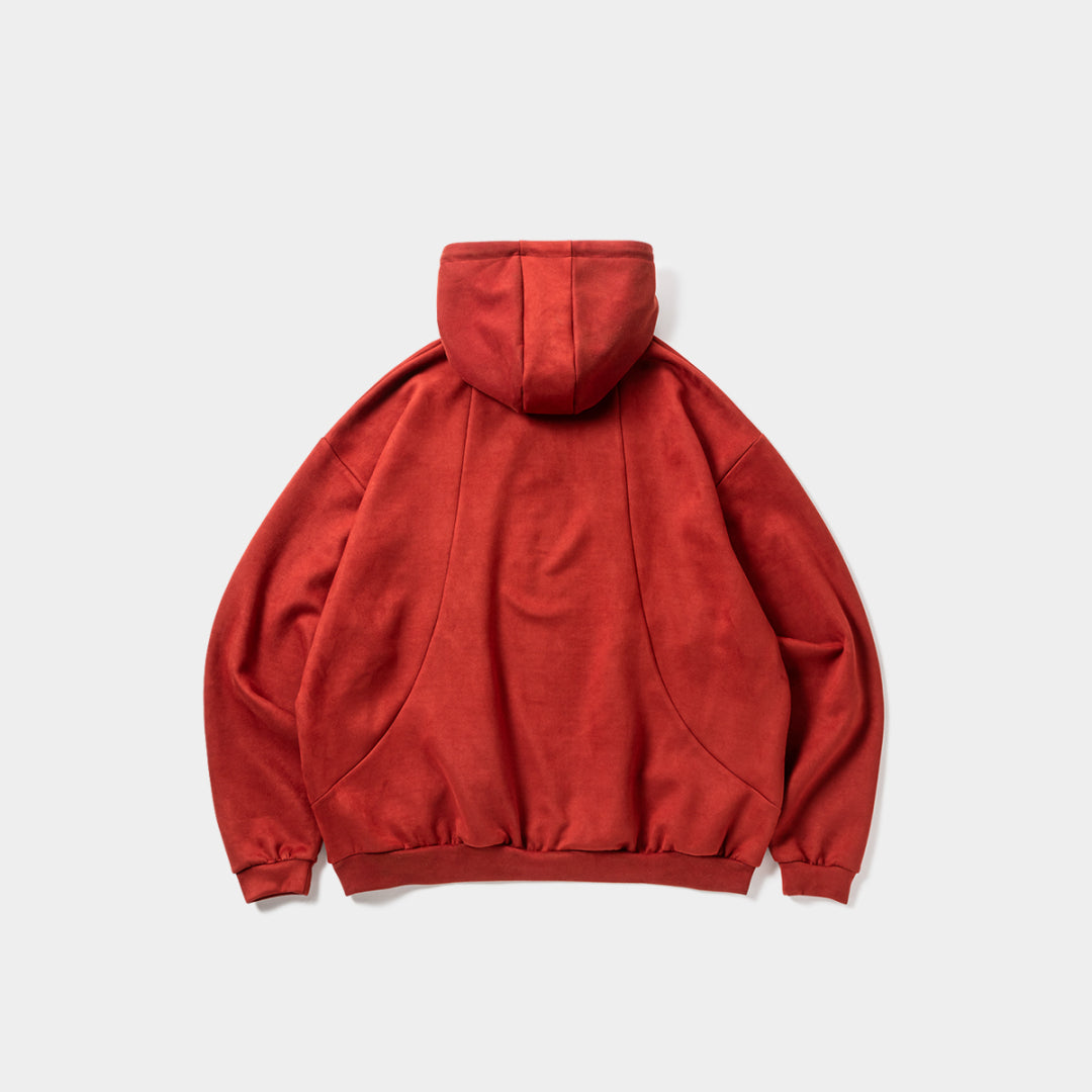 SUEDE HOODIE
