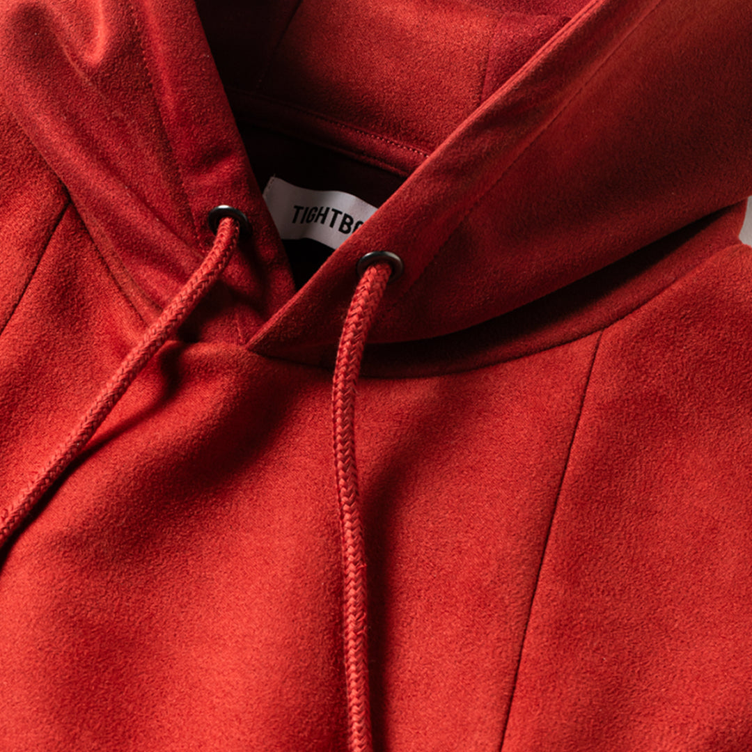 SUEDE HOODIE