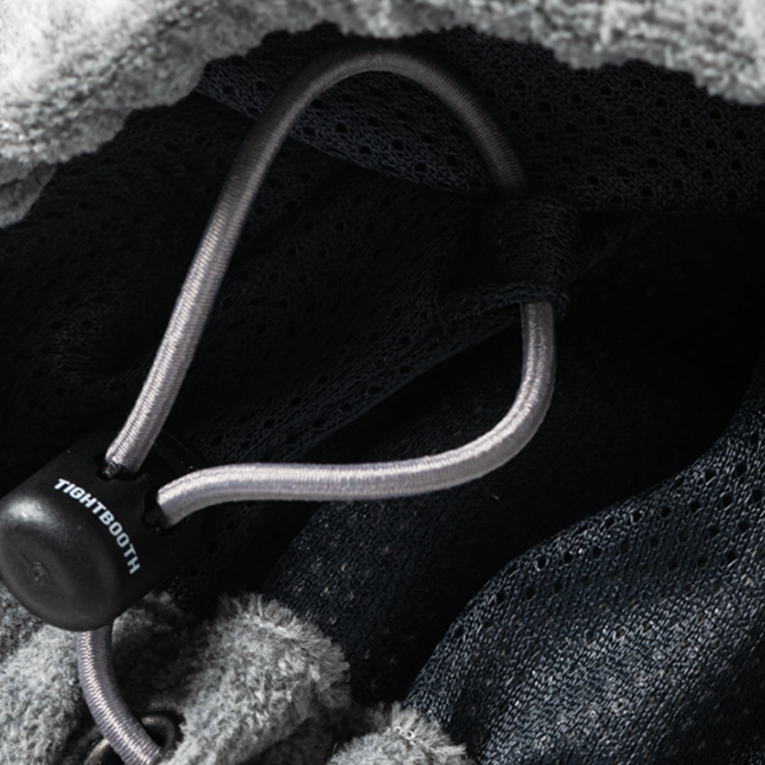 VELOUR PIPING HOODED JKT