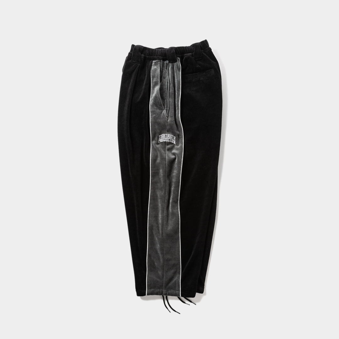 VELOUR PIPING BALLOON PANTS