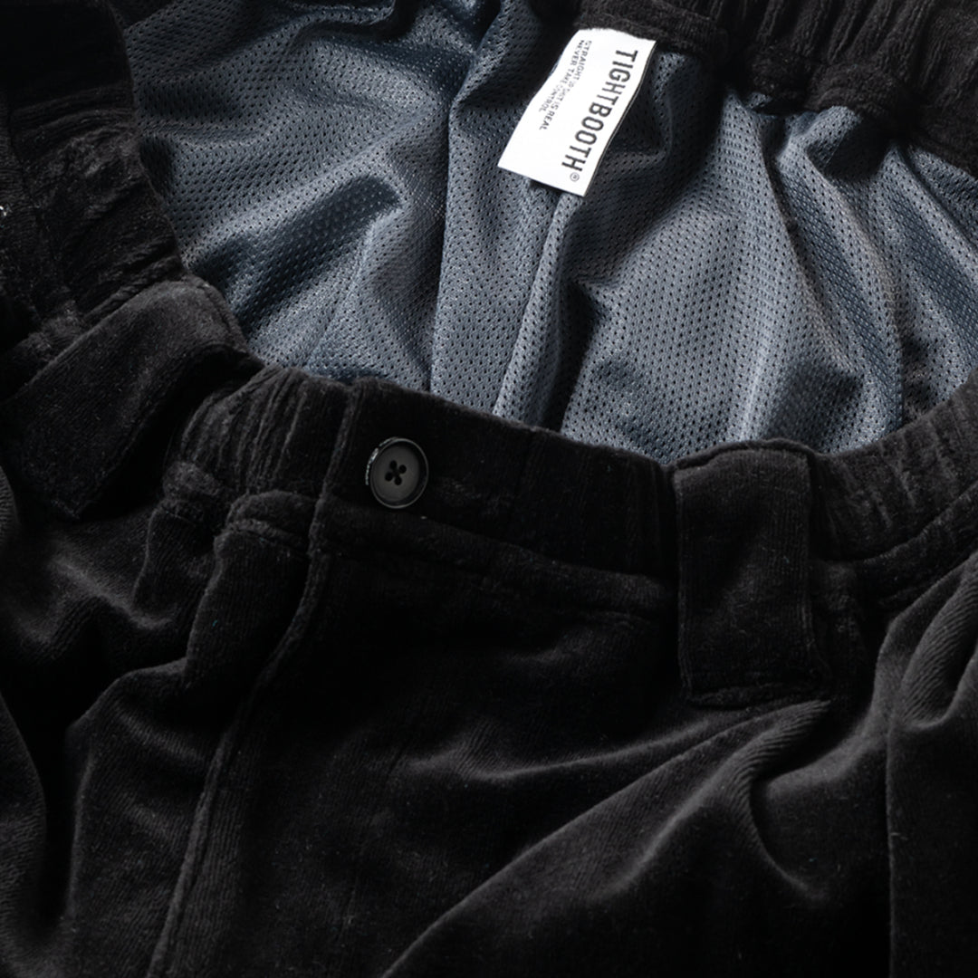 VELOUR PIPING BALLOON PANTS