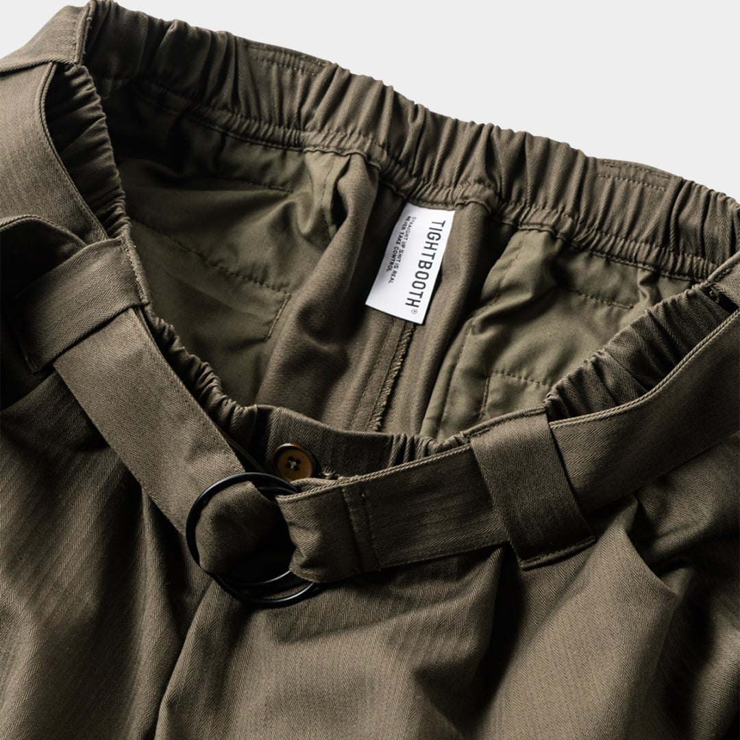 HERRINGBONE BALLOON PANTS
