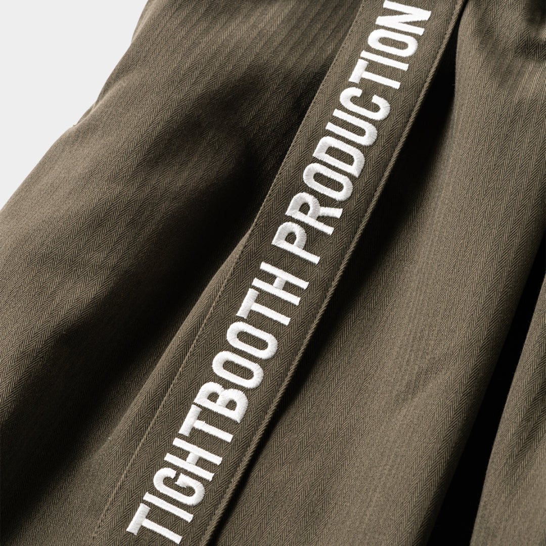 HERRINGBONE BALLOON PANTS