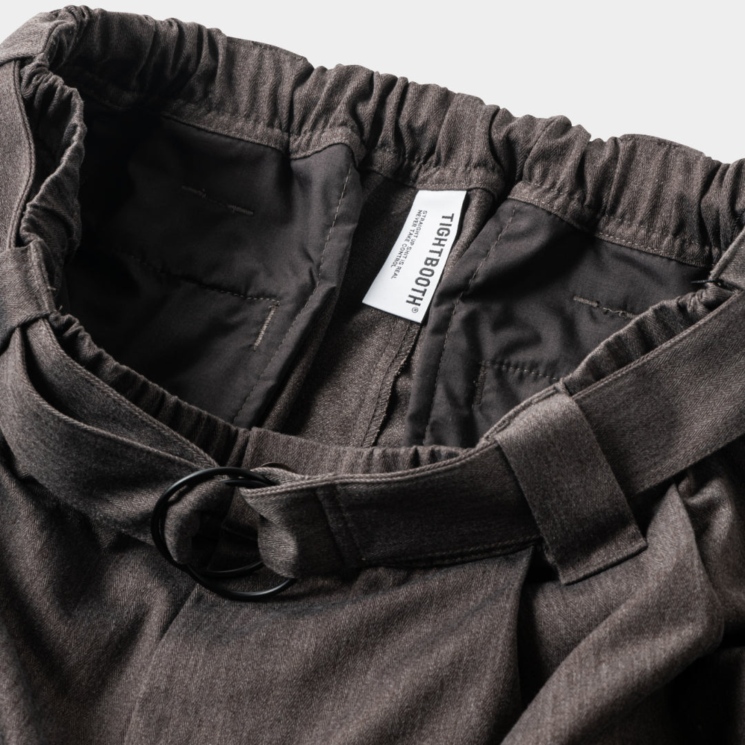 HERRINGBONE BALLOON PANTS
