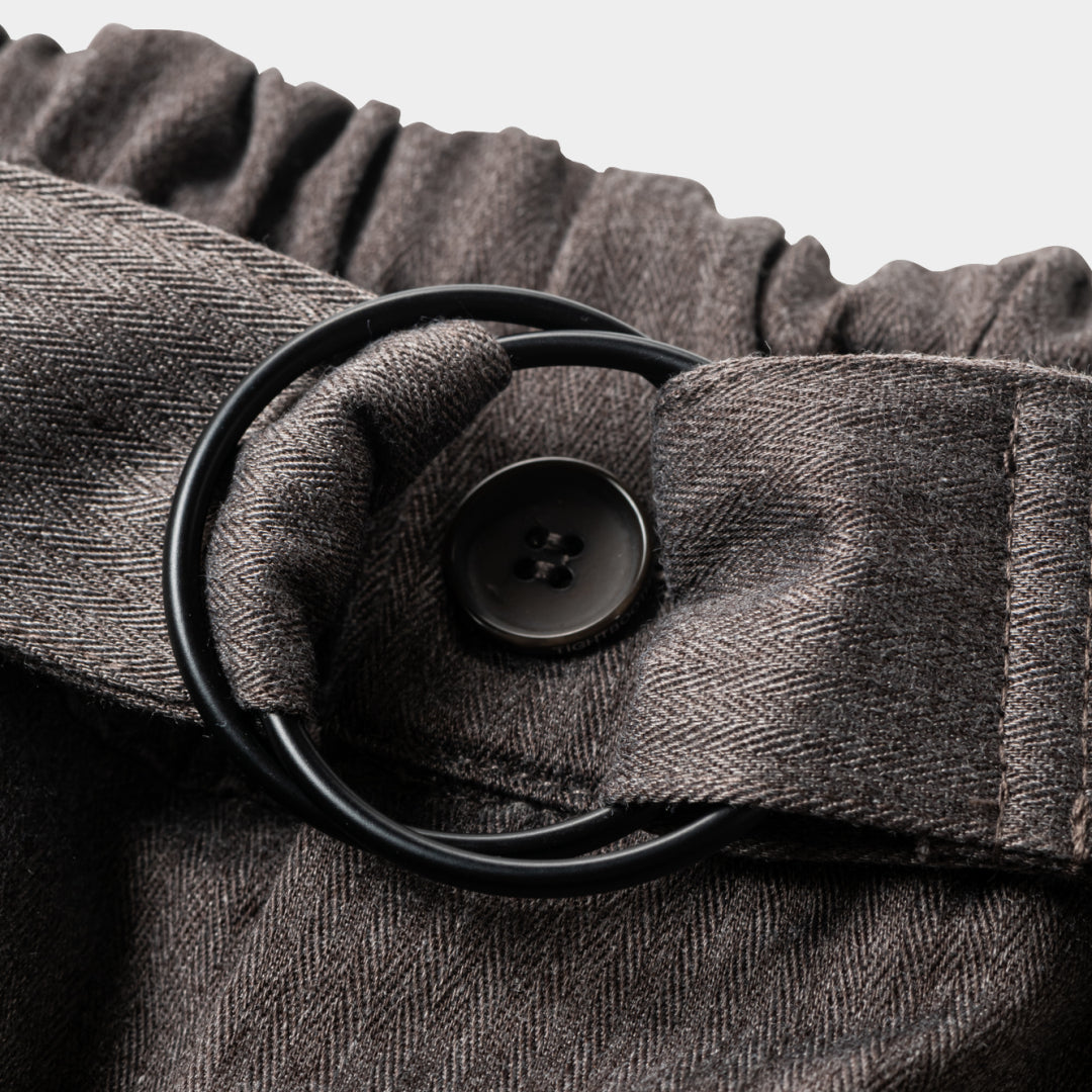 HERRINGBONE BALLOON PANTS