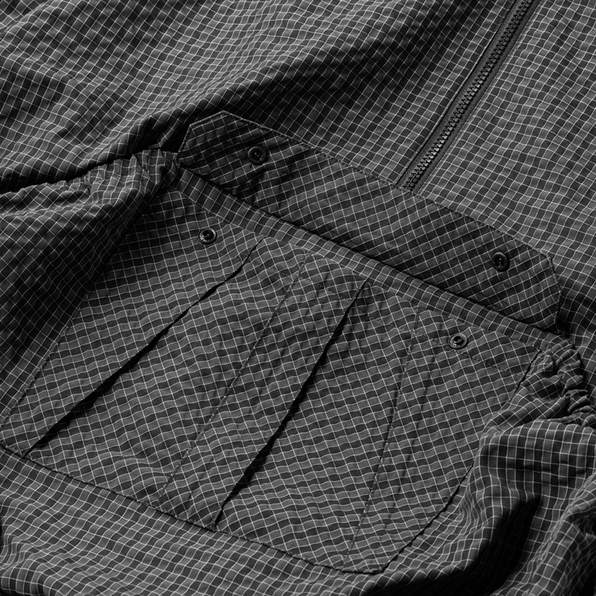 RIPPLE PLAID ANORAK