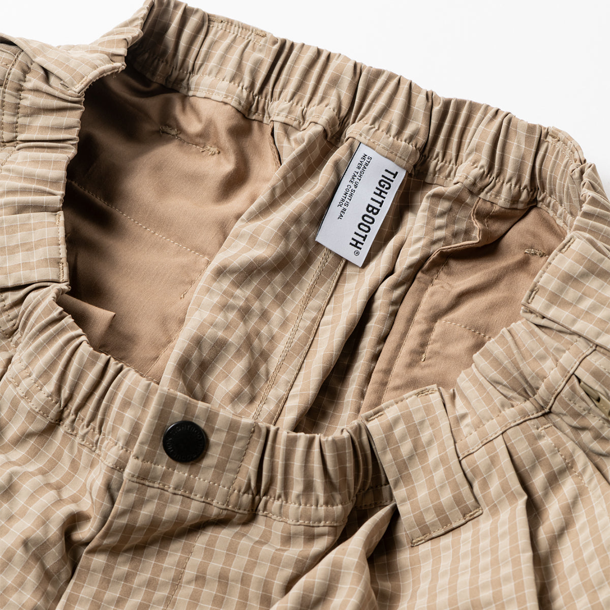 RIPPLE PLAID BALLOON PANTS