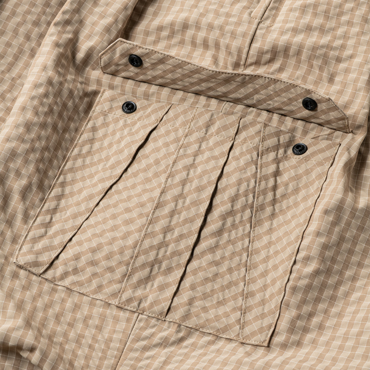 RIPPLE PLAID BALLOON PANTS