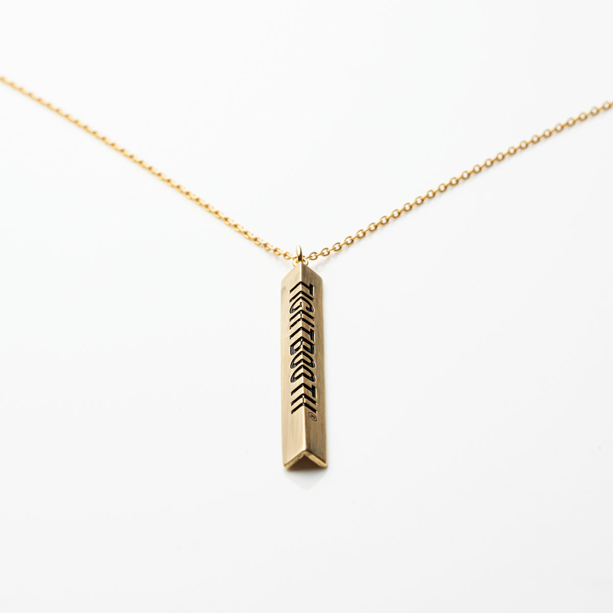 ANGLE IRON NECKLACE - Brass