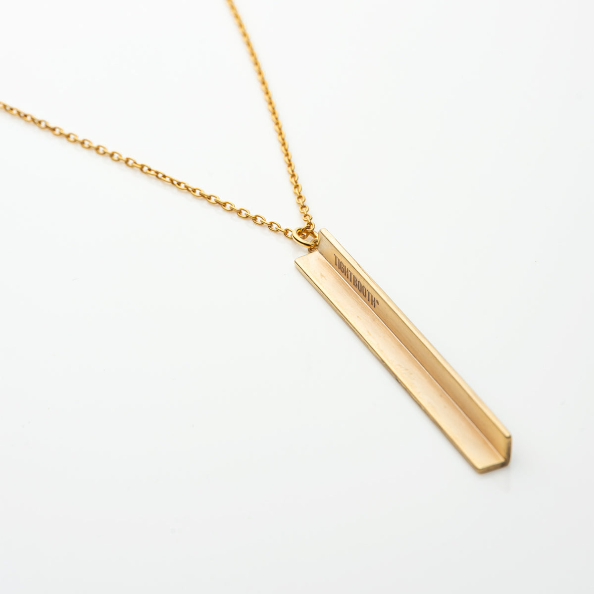 ANGLE IRON NECKLACE - Brass