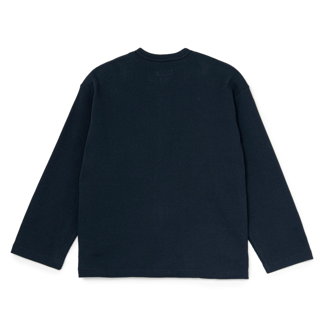 Waffle Crewneck Cardigan