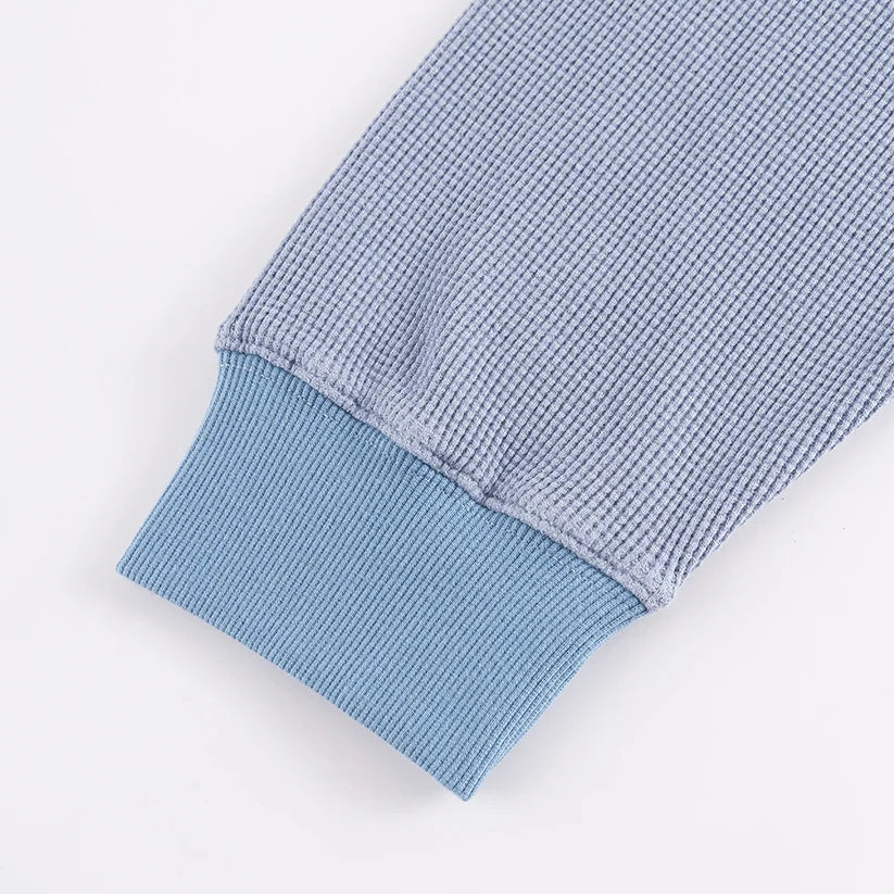 Washed Thermal Zip Hoodie