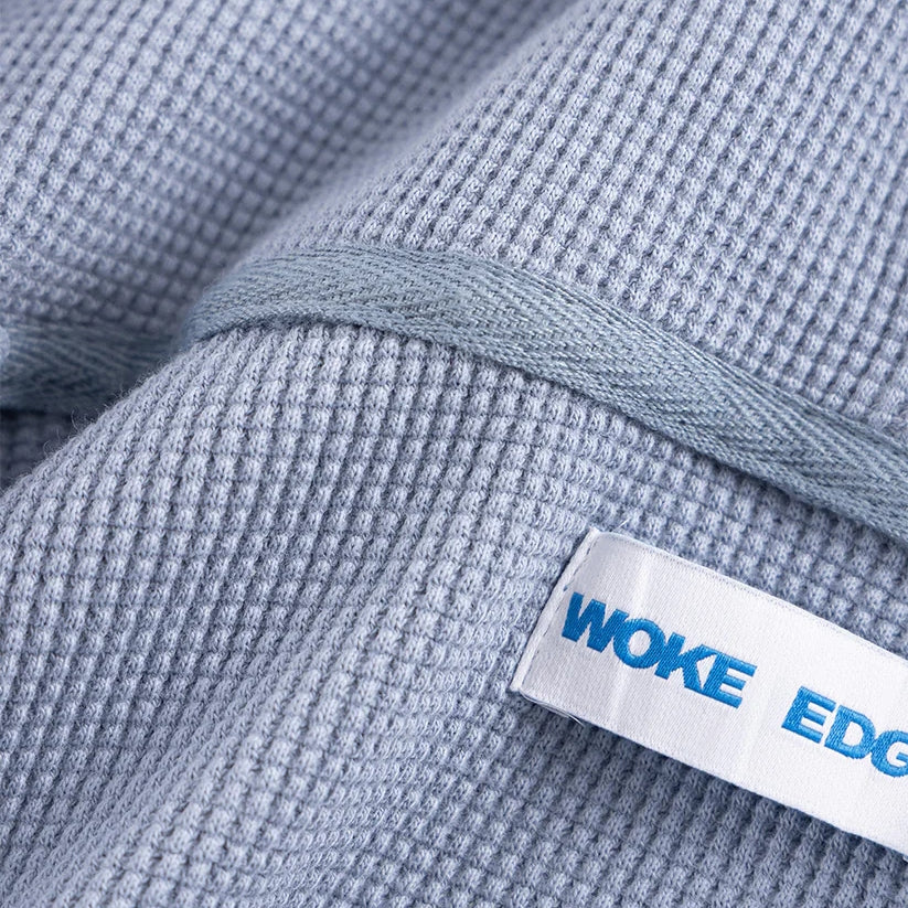Washed Thermal Zip Hoodie