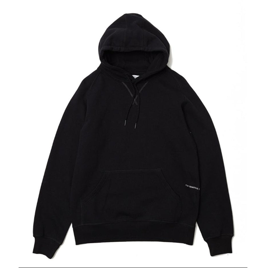 POP TRADING COMPANY(ポップトレーディングカンパニー) / Pop Logo Hooded Sweat (Black/White)