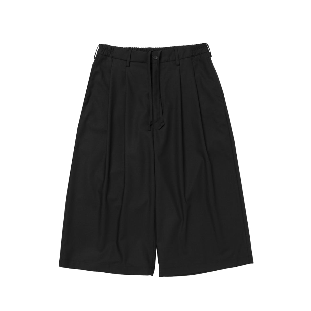 COOTIE T/W Twill Shin Cut Wide Easy Trousers (Black) クーティーの