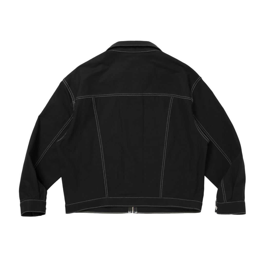Cotton Serge Trucker Jacket