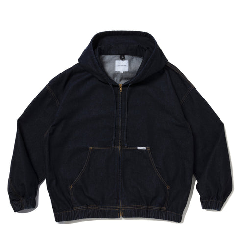 12.5oz Denim Zip UP Hooded Jacket