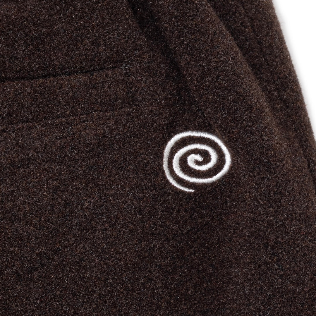 Wool-Blend Easy 2-Tuck Pants