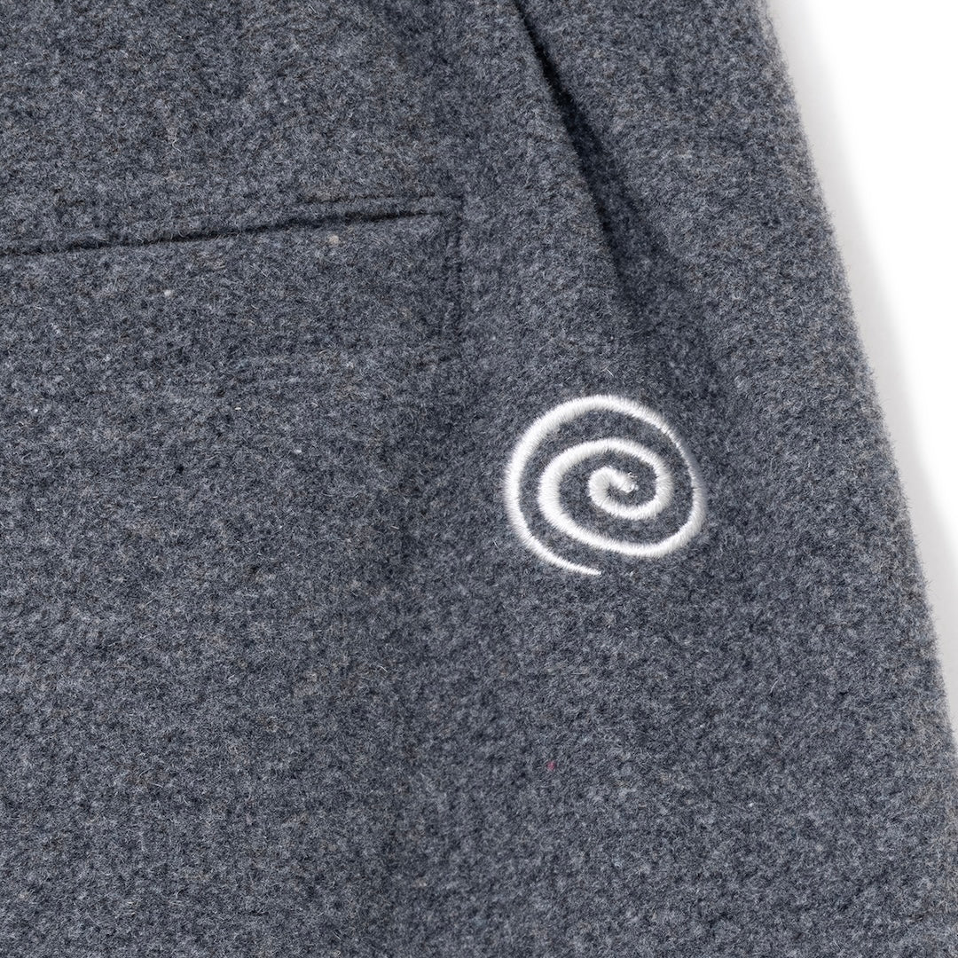 Wool-Blend Easy 2-Tuck Pants