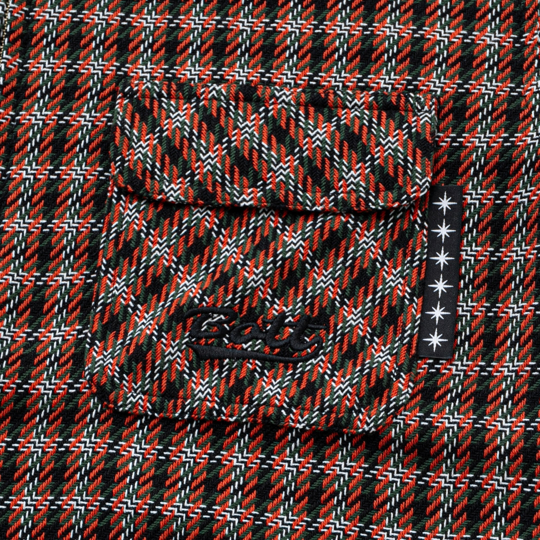 Zip-up Flannel Shirt