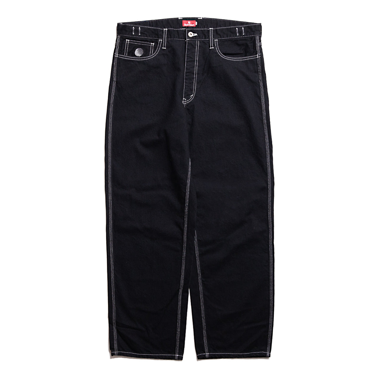 HELLRAZOR BAGGIE COLOR DENIM PANTS (BLACK) ヘル