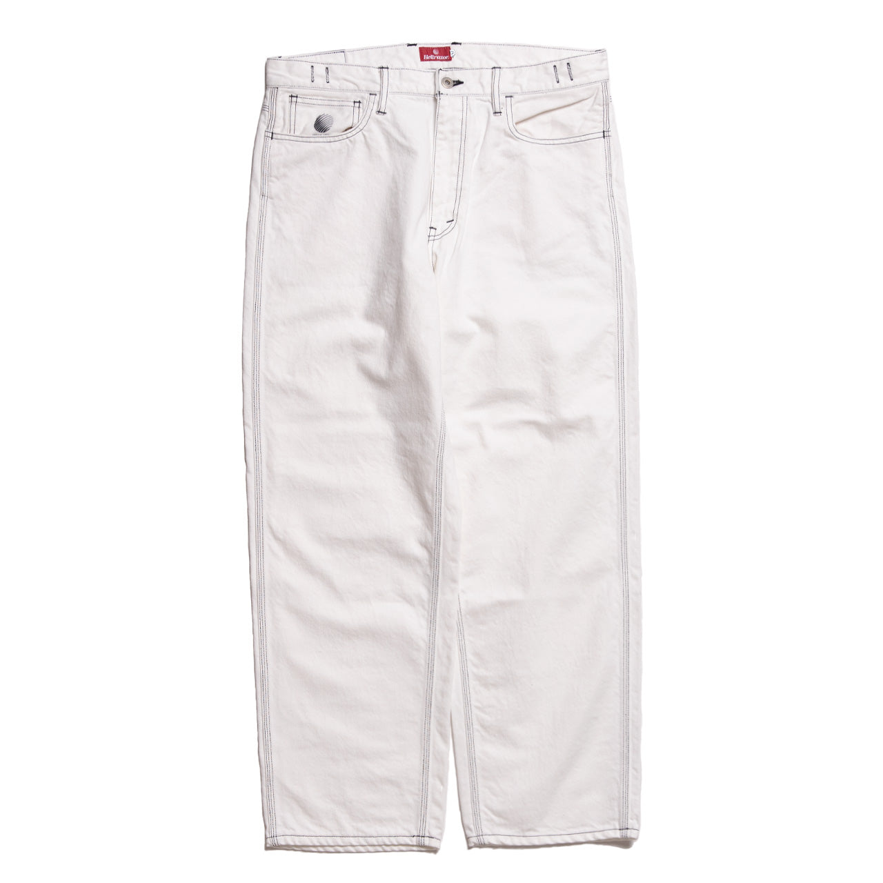 HELLRAZOR(ヘルレイザー) / BAGGIE COLOR DENIM PANTS (White)