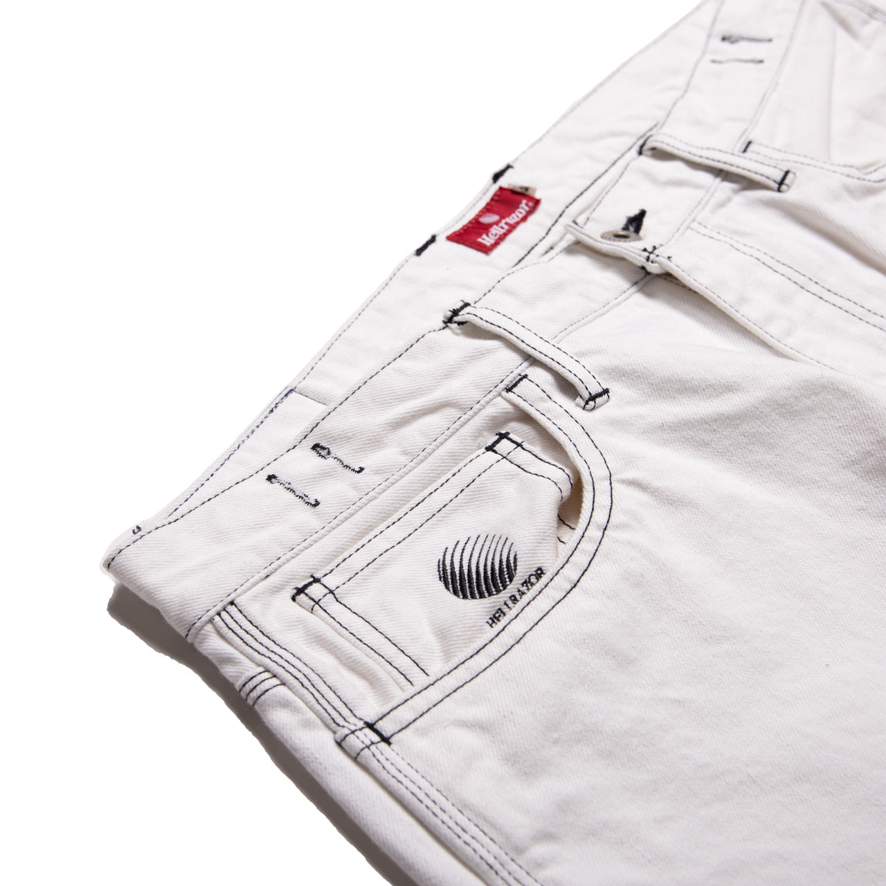 HELLRAZOR BAGGIE COLOR DENIM PANTS (White) ヘルレイザーの正規