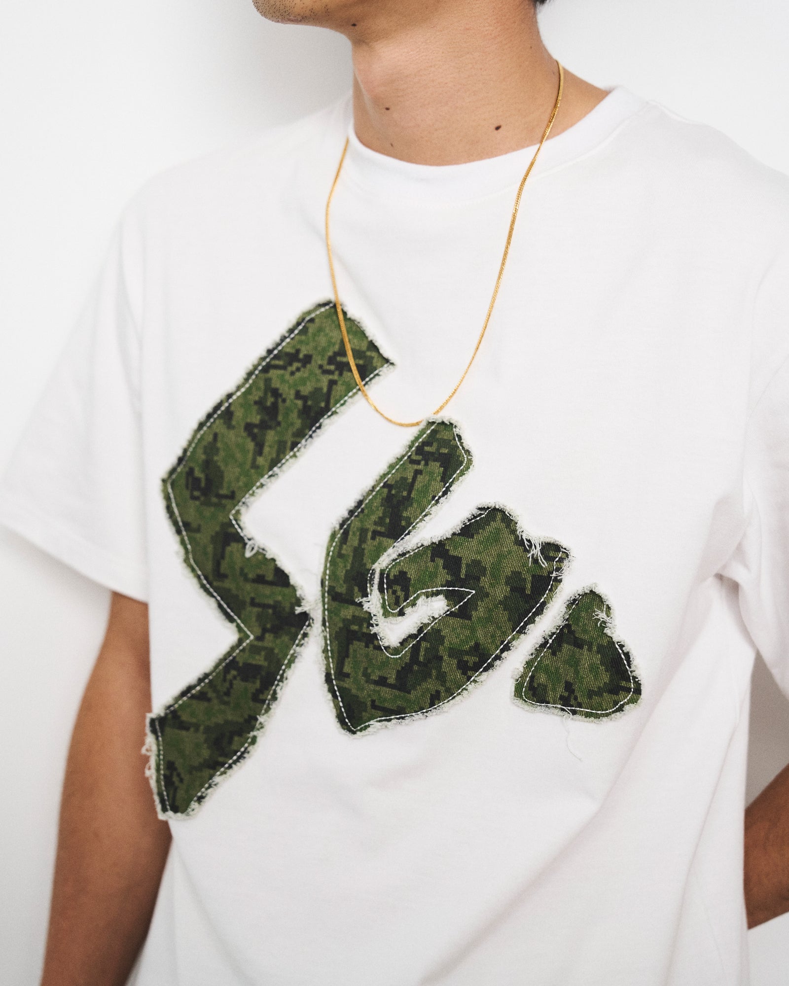 Sex Camo Fabric Patch Tee