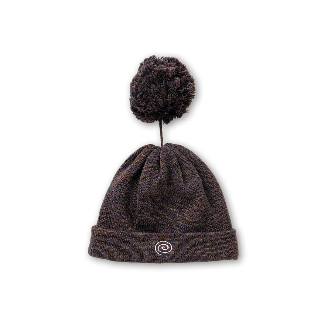 SOL / soonerorlater Hand-Knitted Border Hat (NAVY) ソル/スーナー