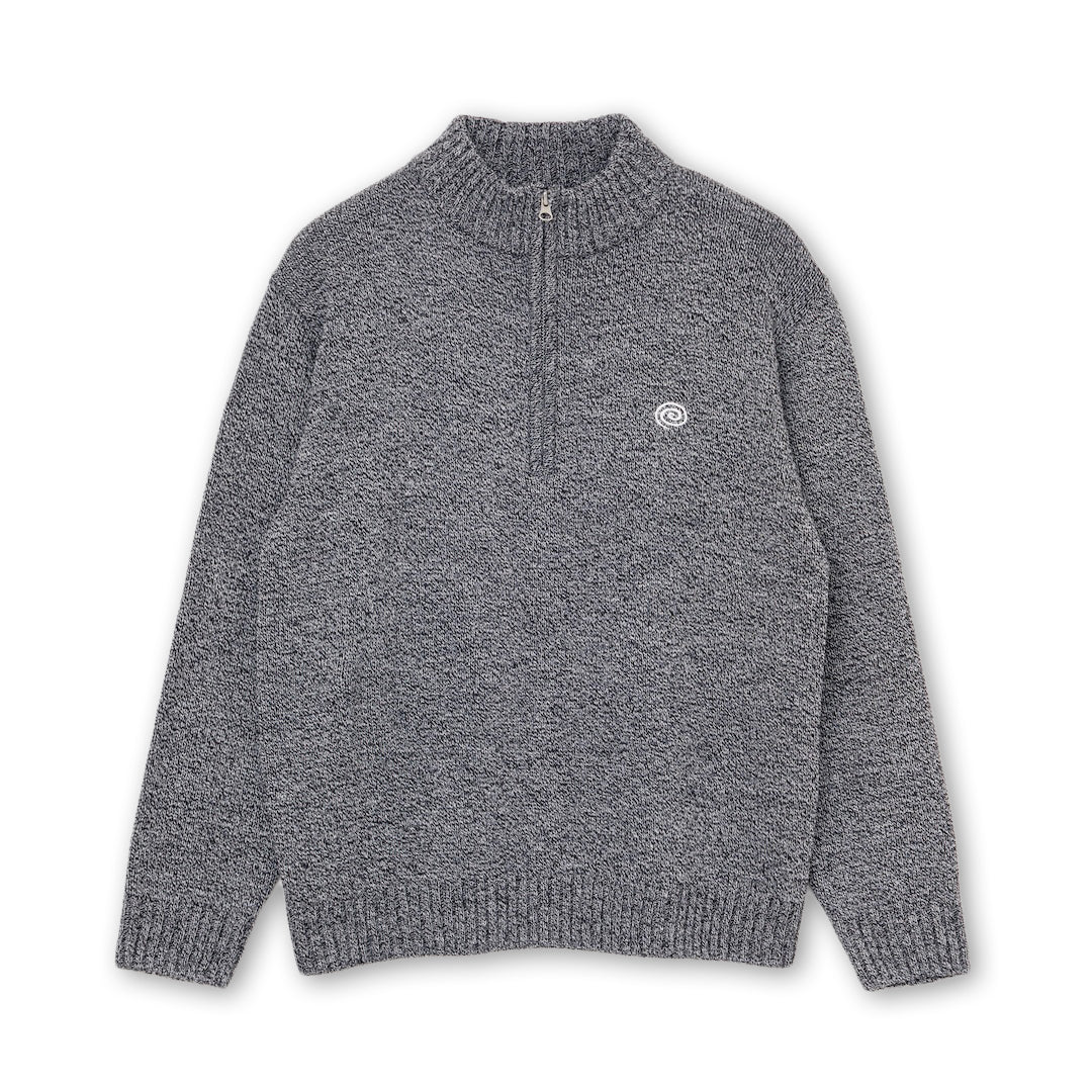 SOL / soonerorlater Camo Jacquard Knit Sweater (GRAY) ソル