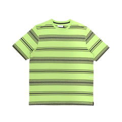 POP TRADING COMPANY(ポップトレーディングカンパニー) / striped logo t-shirt (Jade Lime)