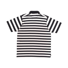 POP TRADING COMPANY(ポップトレーディングカンパニー) / stripe italo shirt (Black/Off White)