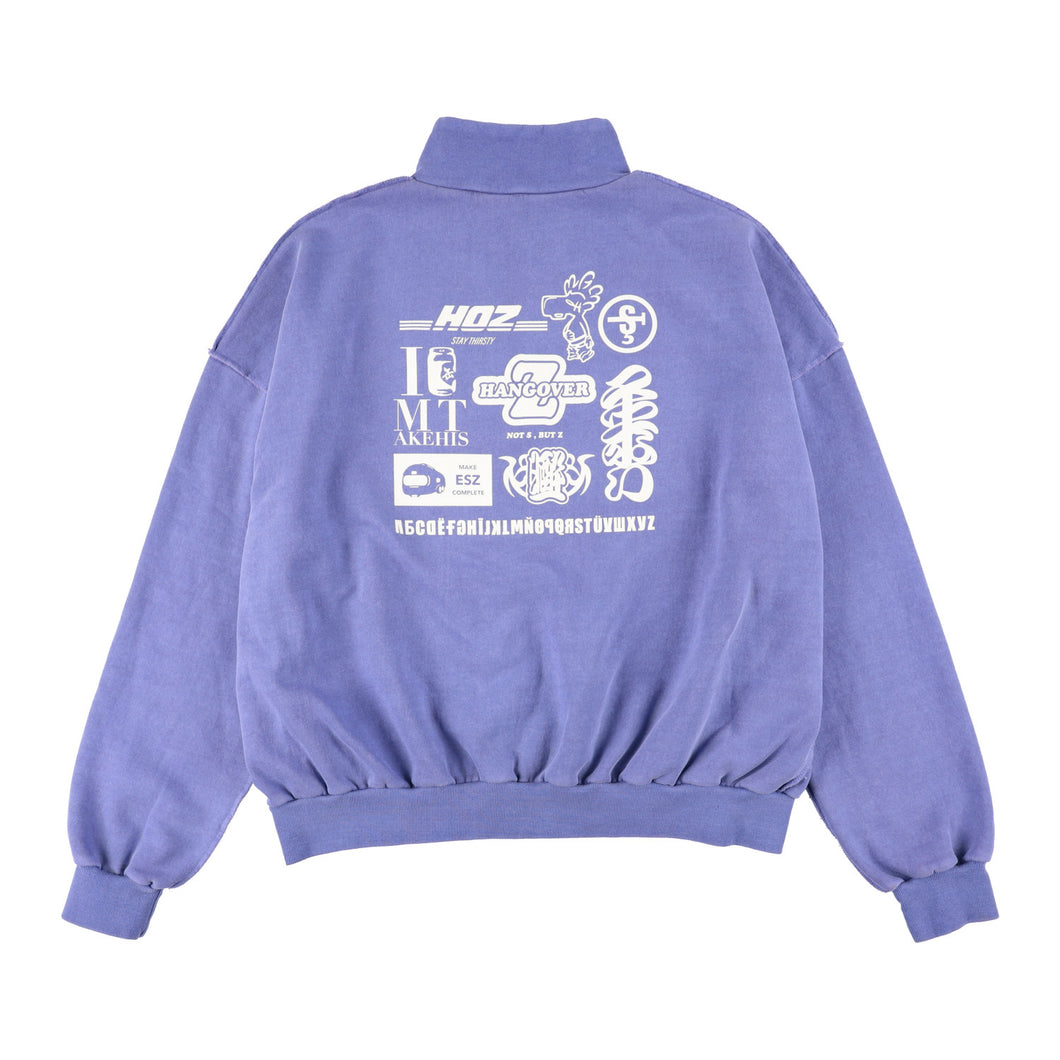 送料無料対象外】DIGEST LOGO HALFZIP (PURPLE) – HYBRYDS ONLINE STORE