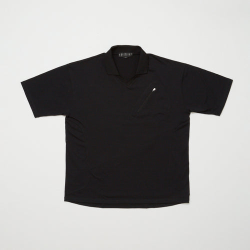 RECYCLE POLYESTER ZIP POCKET POLO SHIRT