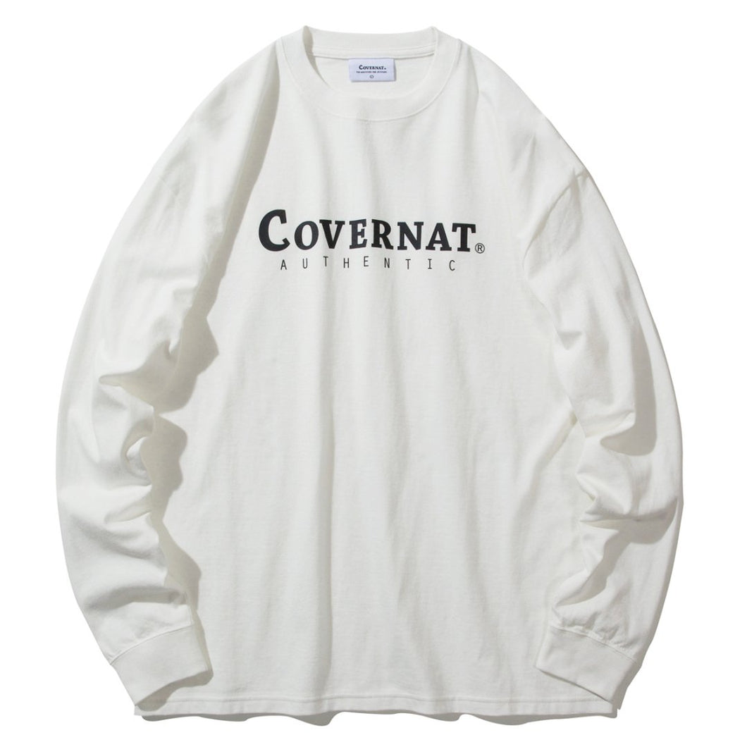 COVERNAT AUTHENTIC LOGO LONG SLEEVE (White) カバーナット コボナッ