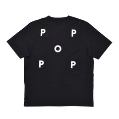 POP TRADING COMPANY(ポップトレーディングカンパニー) / Pop logo t-shirt (Black/White)