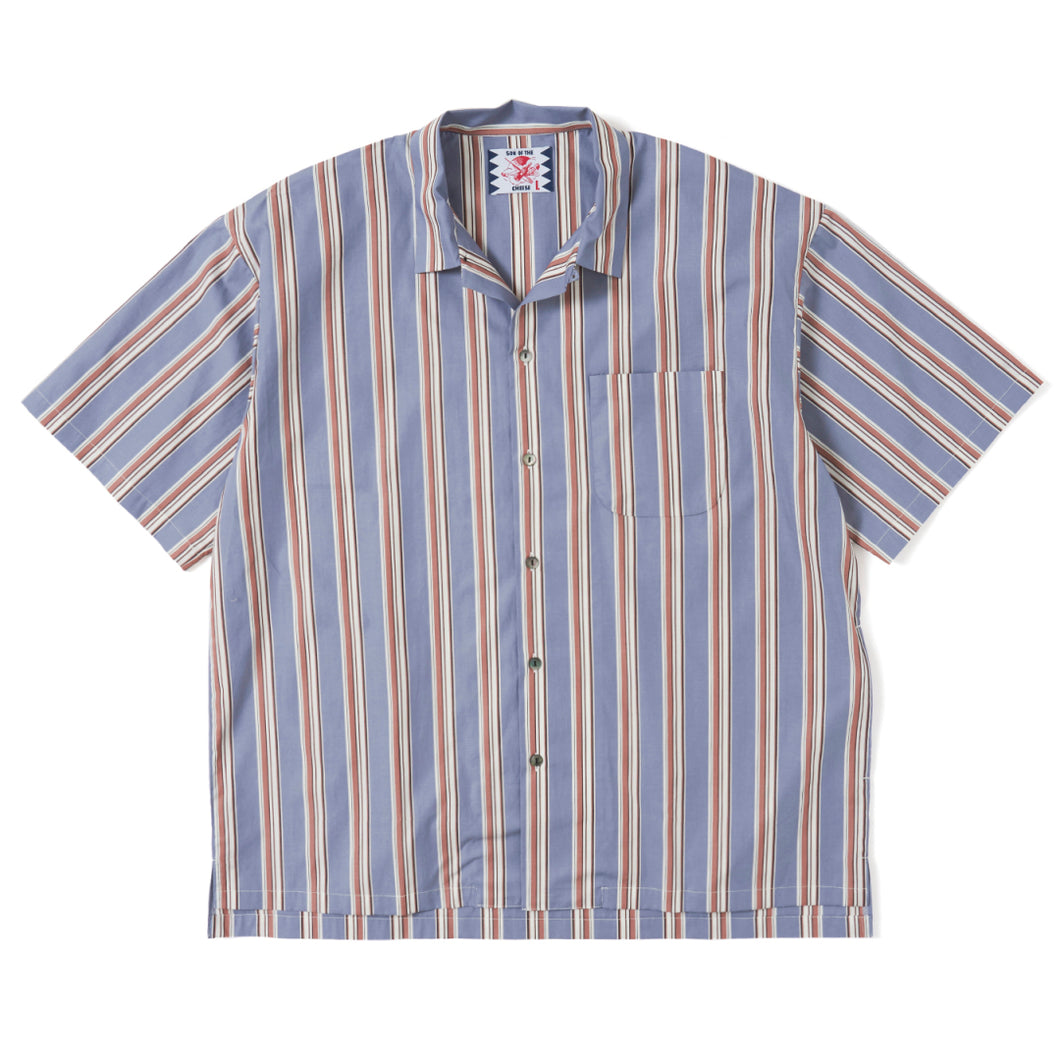 SON OF THE CHEESE Stripe Op Shirt (Blue) サノバチーズの正規 ...