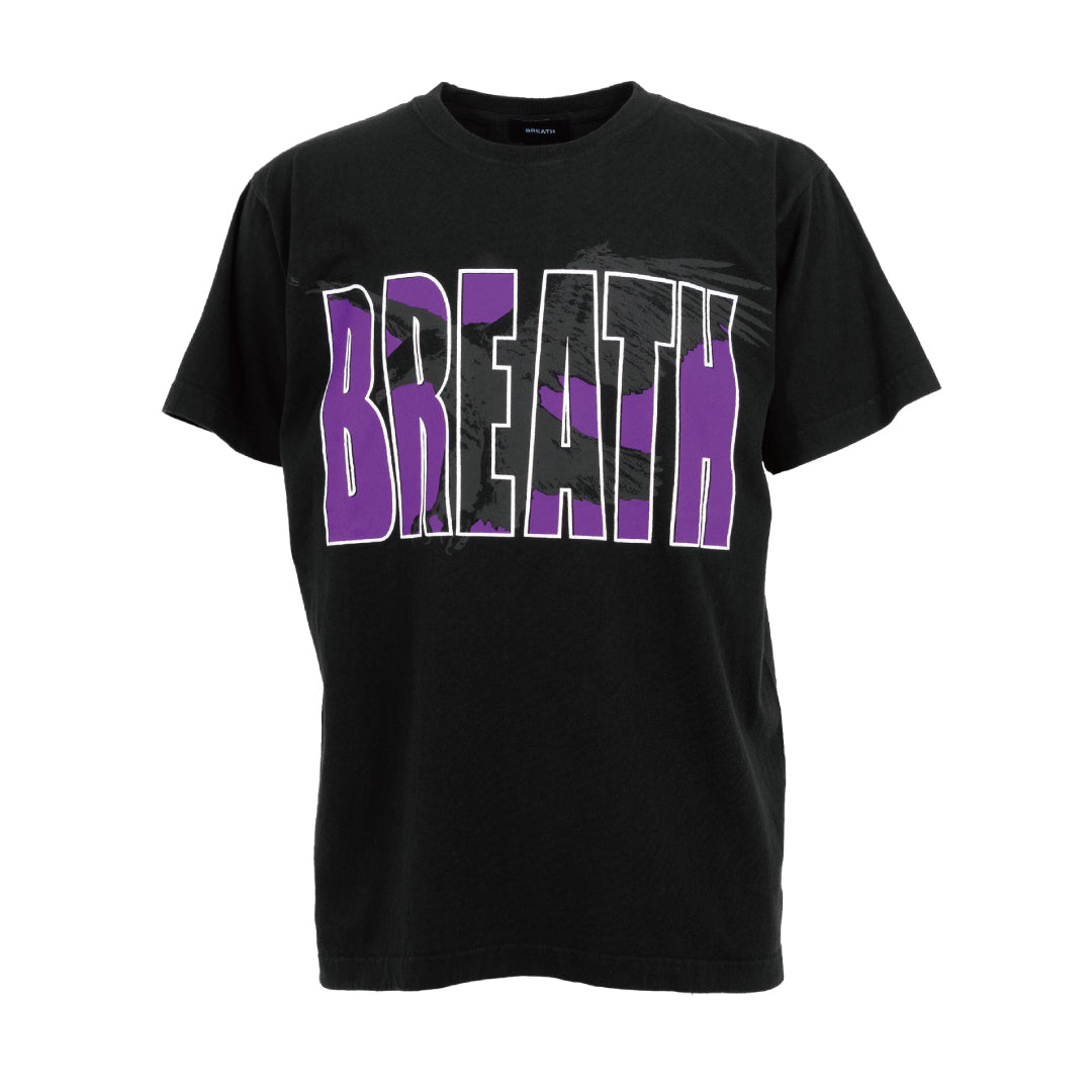 BREATH LOGO EAGLE TEE (Black x Purple) ブレスの正規取り扱い