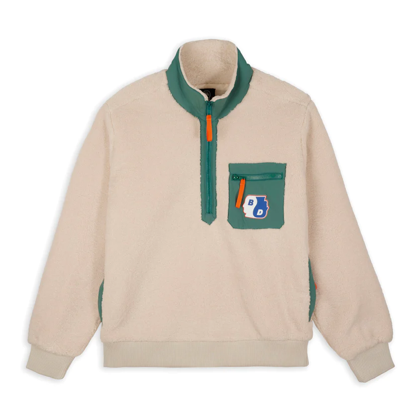 BRAIN DEAD YIN YANG HALF ZIP JACKET (CREAM) ブレインデッドの正規 ...